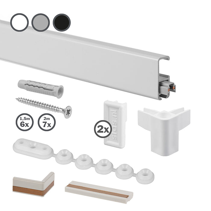 STAS multirail features plug-and-play LED integration for striking picture rail lighting.