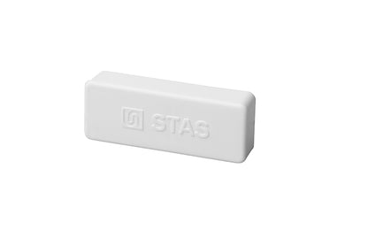 STAS papergrip end cap closes papergrip rail ends.