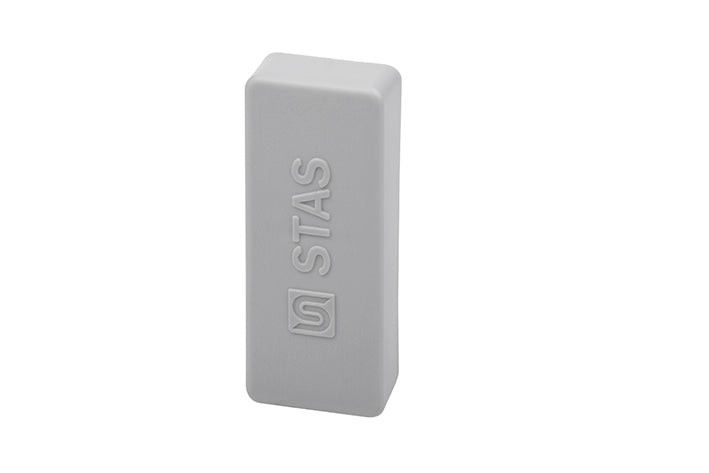 STAS papergrip end cap offers clean rail finish.