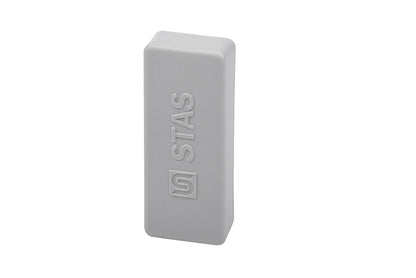 STAS papergrip end cap offers clean rail finish.