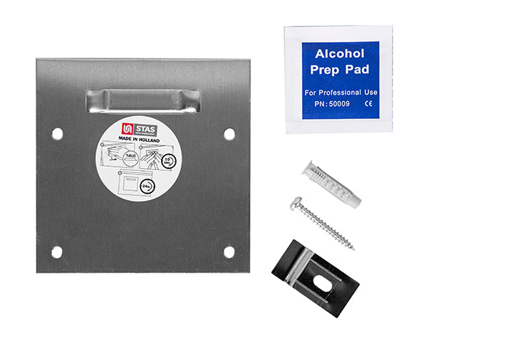 STAS self-adhesive dibond hanger set offers strong adhesive hangers for heavy mirrors or art.