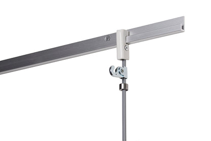 STAS j-rail max 200cm includes installation kit, handles up to 100kg load.