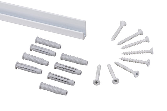 STAS j-rail max 200cm supports up to 100kg per meter, ideal for galleries.