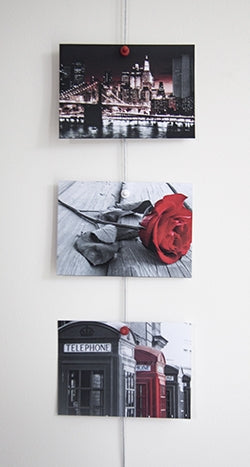 STAS coloured magnet set: Quick magnetic picture suspension.