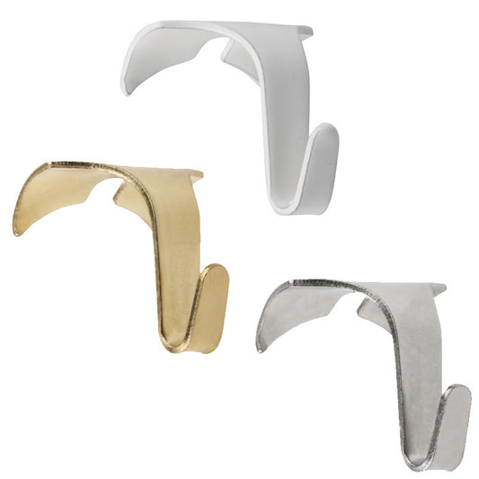 STAS moulding hooks (pack of 10) fit traditional wooden rails, ideal for art displays.