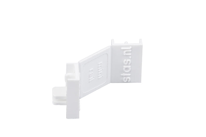 STAS minirail combicap: dual-use for end caps or corner connectors.