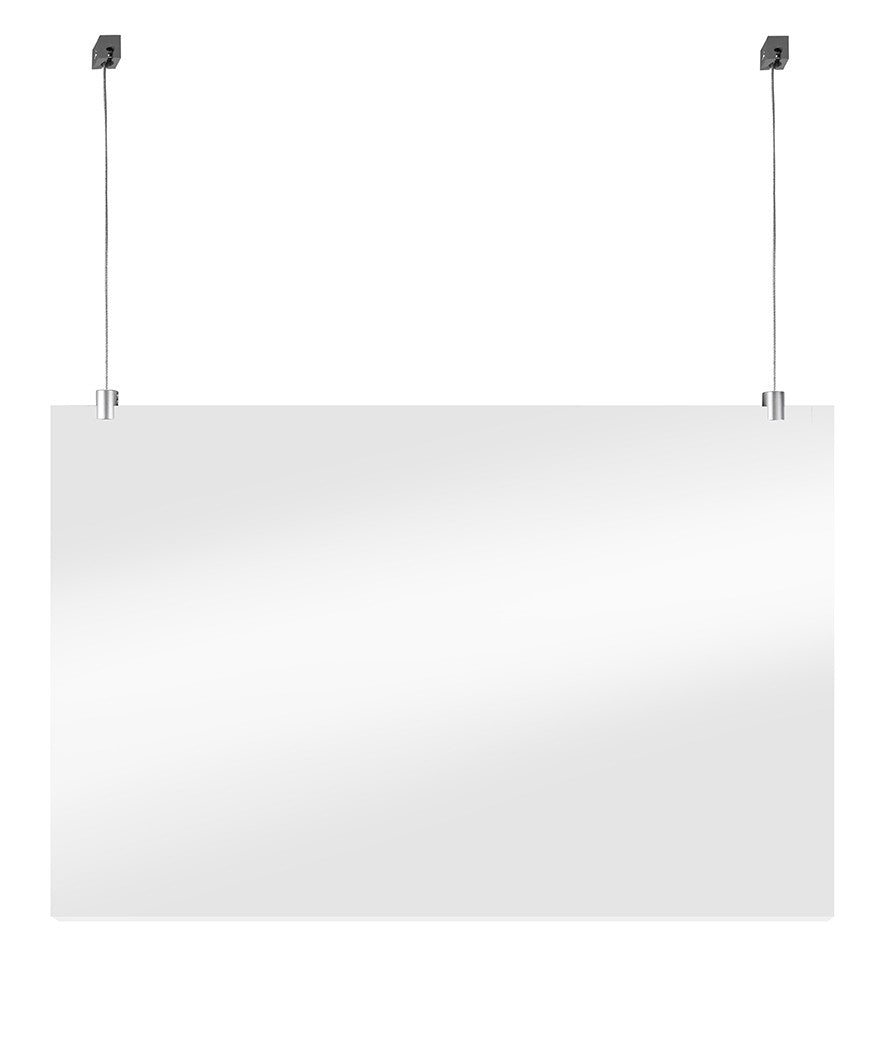 STAS suspension set for plexiglass - concrete ceiling