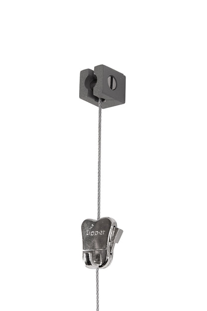 STAS qubic: Compact 22mm wall/ceiling mount for secure art display.