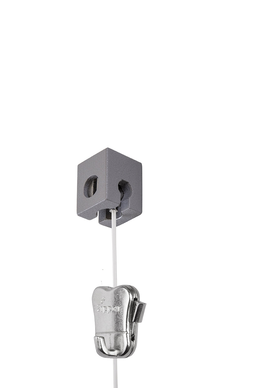STAS perlon cord with glider enables smooth rail glider compatibility.