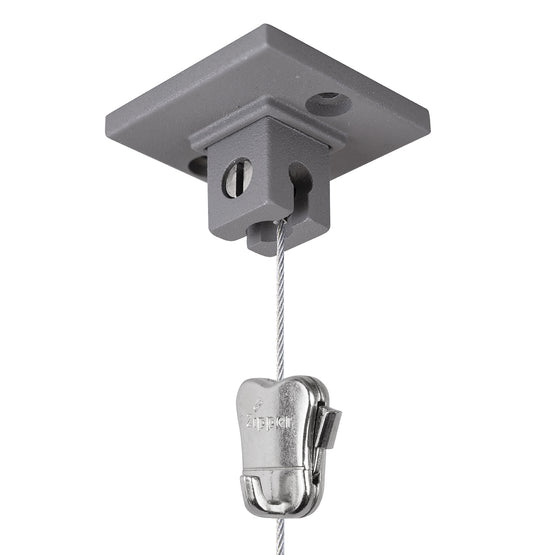 STAS qubic pro is a versatile ceiling/wall mount system for art, supporting up to 20kg.