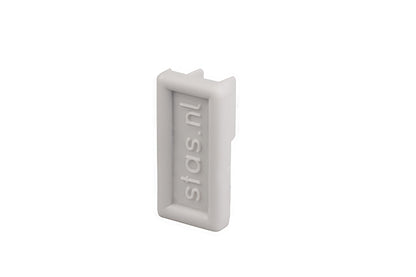 STAS cliprail pro-multirail end cap in white or alu.